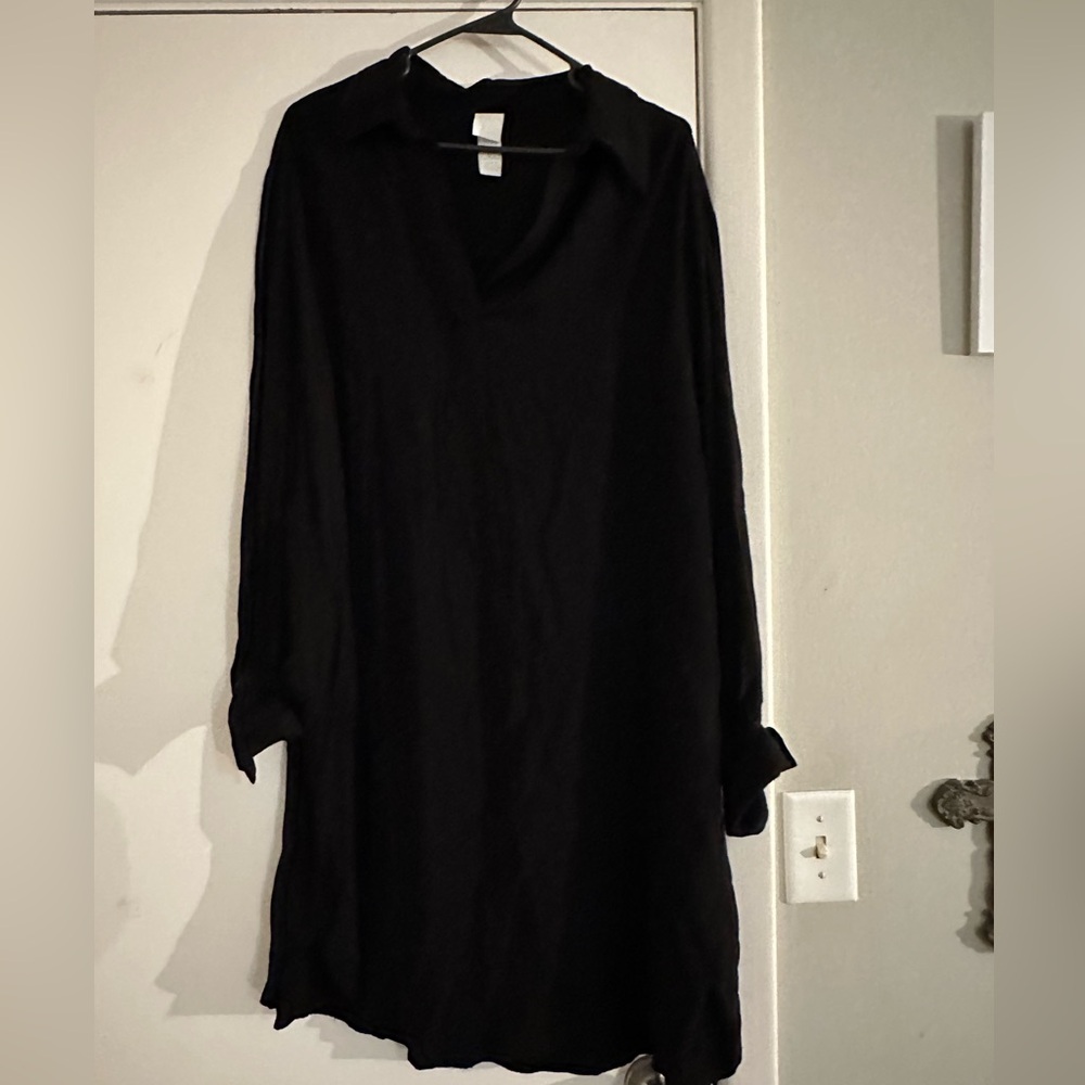 H& M black knee length dress NEVER WORN